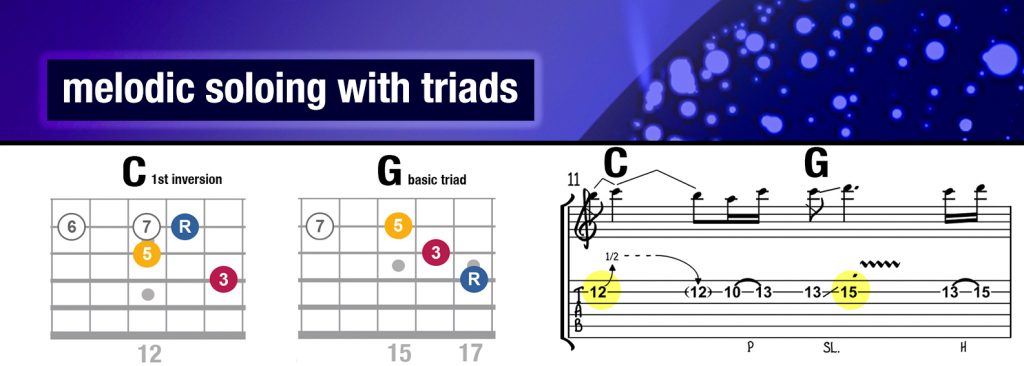 melodic soloing with triads